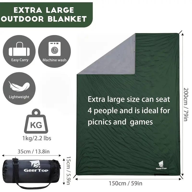 GEERTOP Waterproof Outdoor Blanket - GeerTop Outdoor
