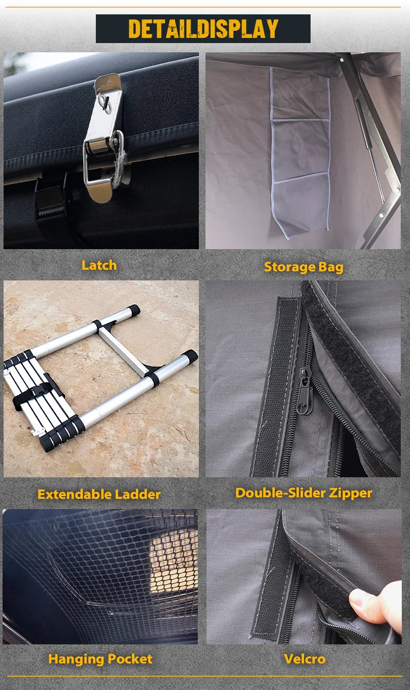 GeerTop Outdoor - HORIZO 1.0 | Geertop 1-2 Person ABS Hard Shell Rooftop Tents