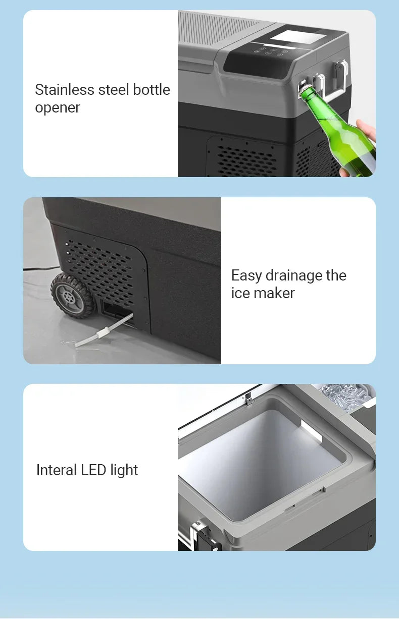 GeerTop Outdoor - F1 Portable Outdoor Refrigerator/ Ice Maker With Wheel