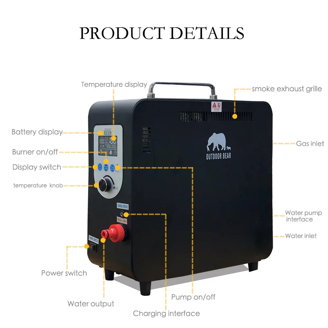 Camping Outdoor Portable Water Heater