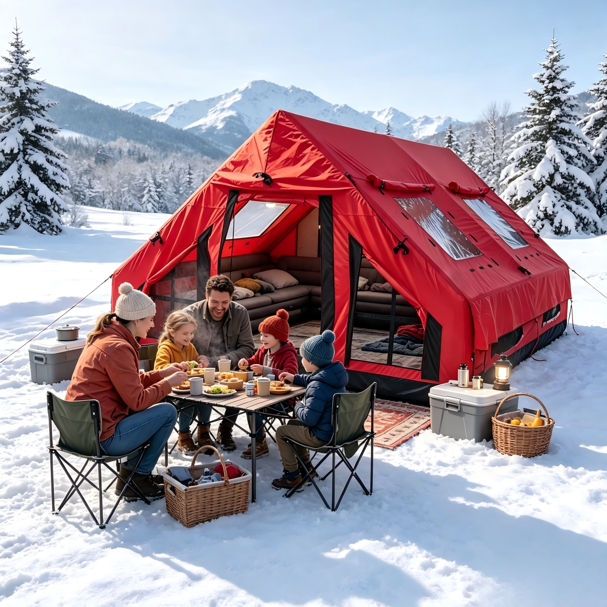 GeerTop Galaxy Max 8 - 12 Person Plus Size Inflatable Tent
