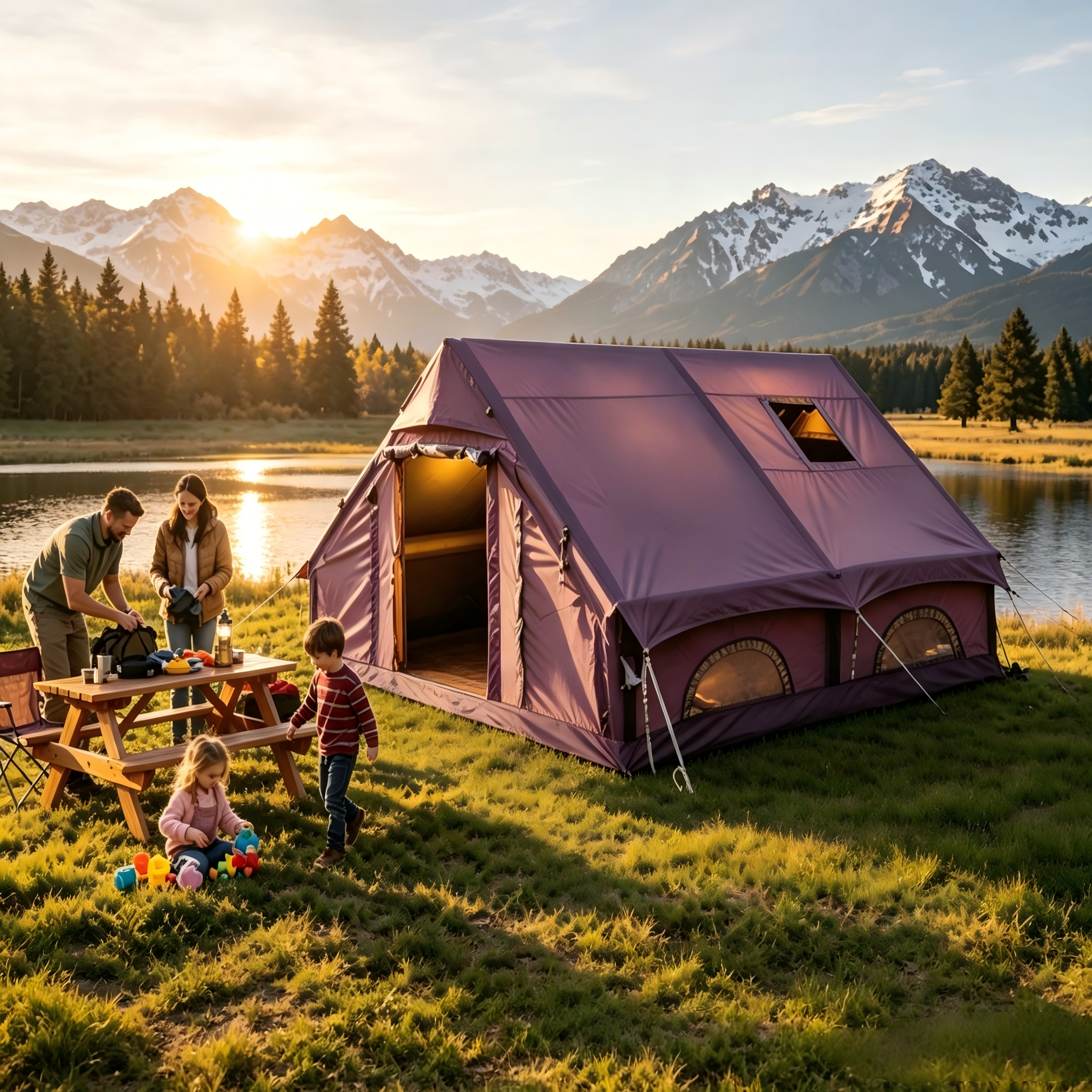 GeerTop Galaxy Max 8 - 12 Person Plus Size Inflatable Tent