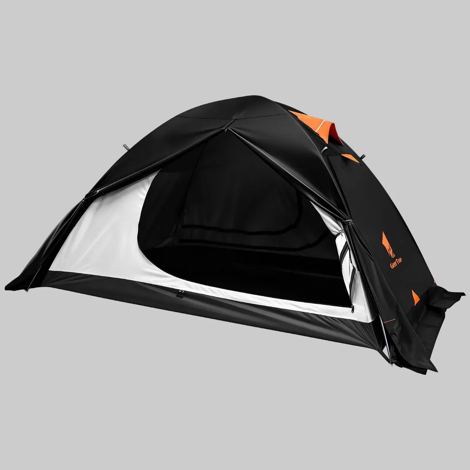 GeerTop Outdoor - Toproad2 2 Person 4 Season Backpacking Tent - Darkroom Blackout Version