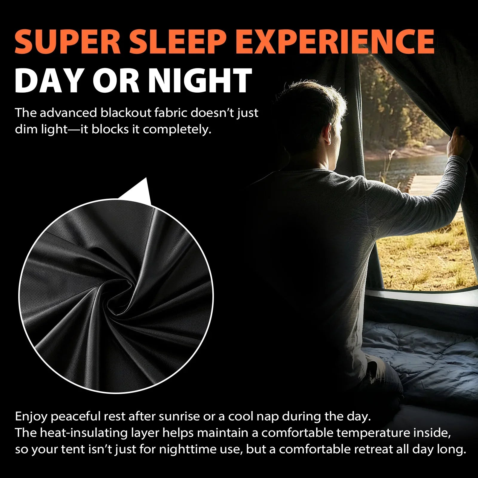 GeerTop Outdoor - Toproad2 2 Person 4 Season Backpacking Tent - Darkroom Blackout Version