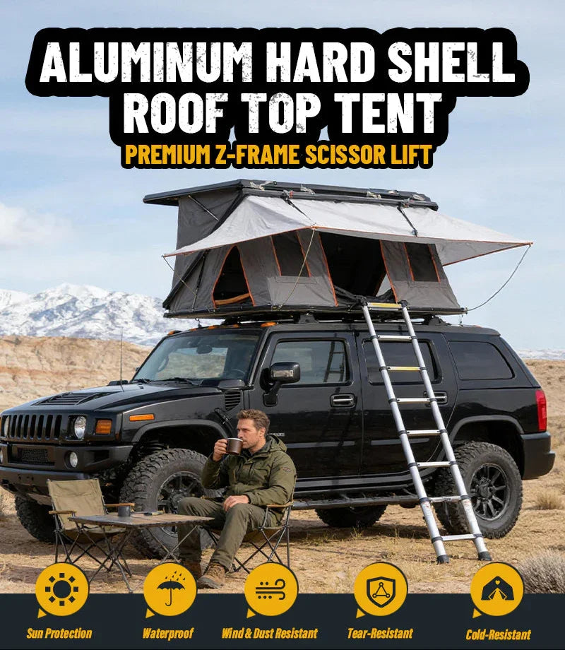 GeerTop Outdoor - SUMMIT | 3-4 Person Aluminum SUV Truck Rooftop Tents