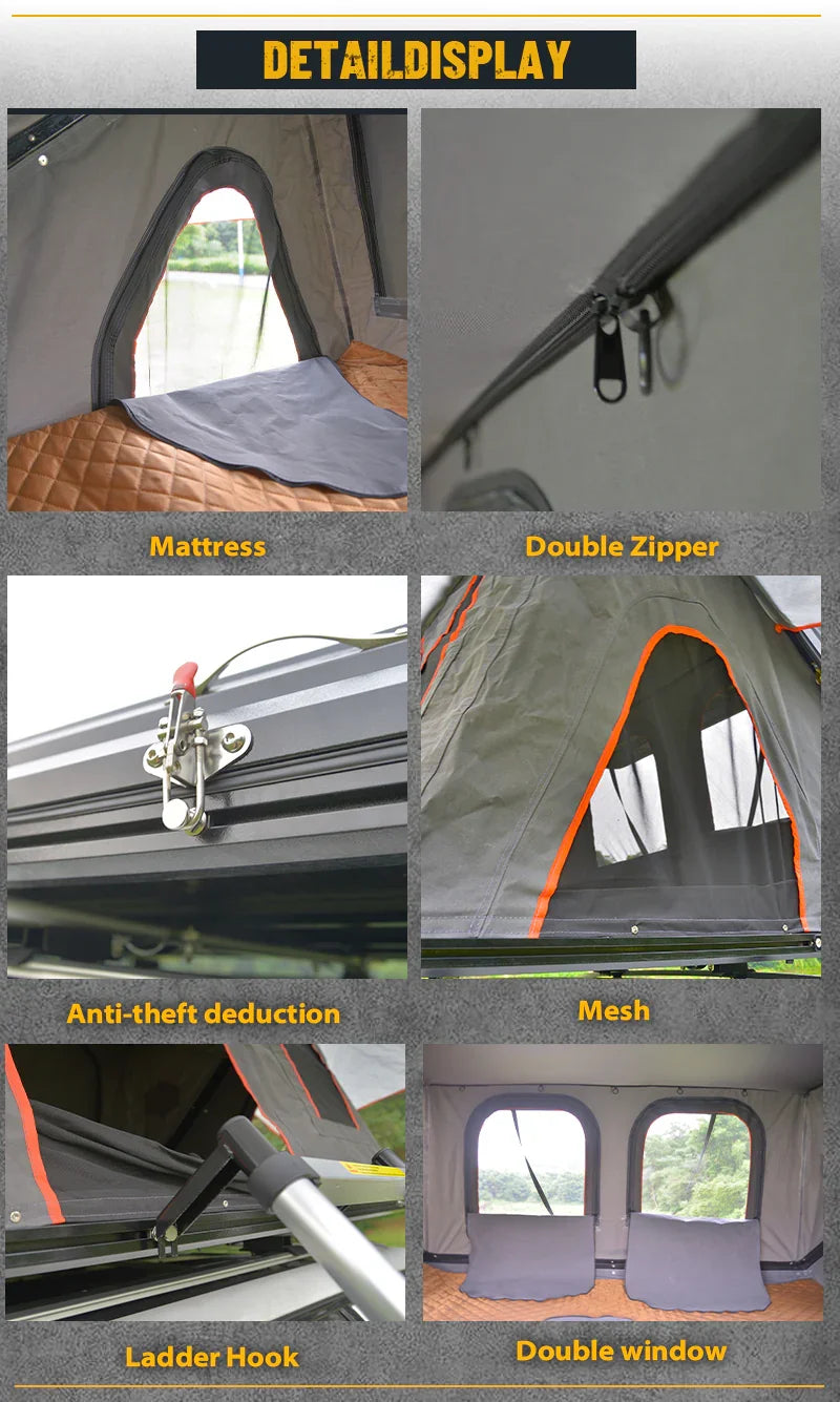 GeerTop Outdoor - SUMMIT | 3-4 Person Aluminum SUV Truck Rooftop Tents