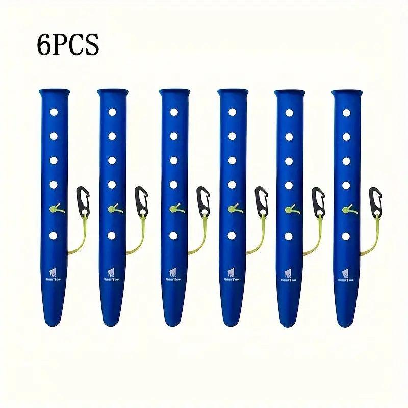 aluminum tent stakes GEERTOP 6pc Aluminum Tent Stakes