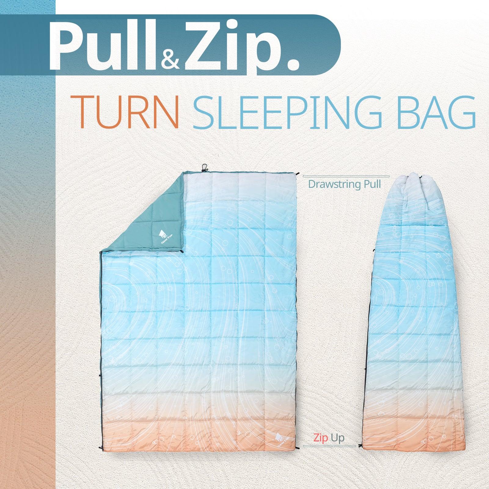 GEERTOP 4 Season Waterproof Windproof Camping Blanket Sleeping Bag - GeerTop Outdoor