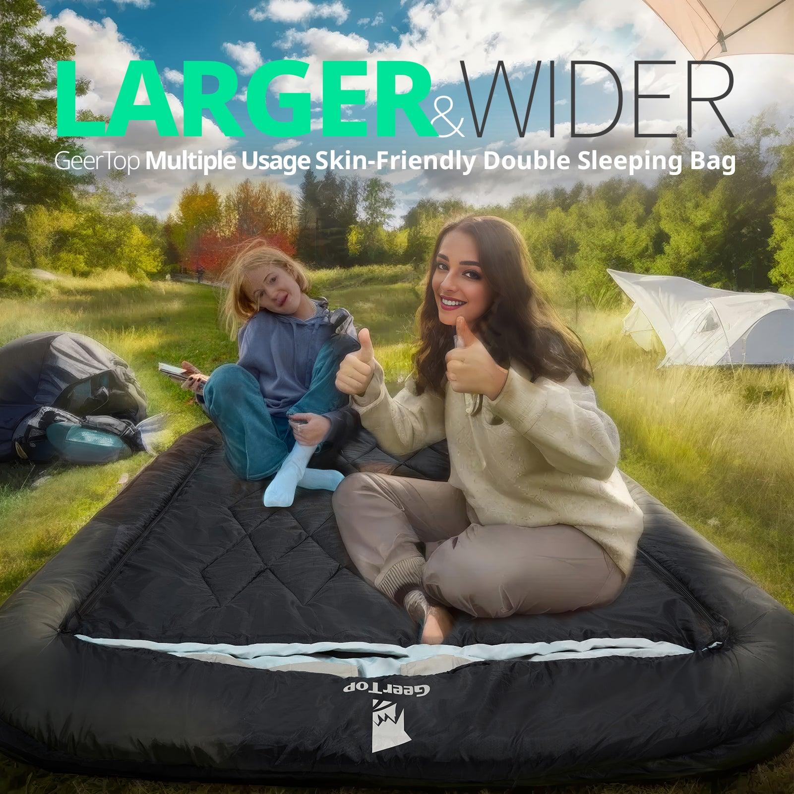 GEERTOP 2 Person Sleeping Bag with Detachable Blanket - GeerTop Outdoor