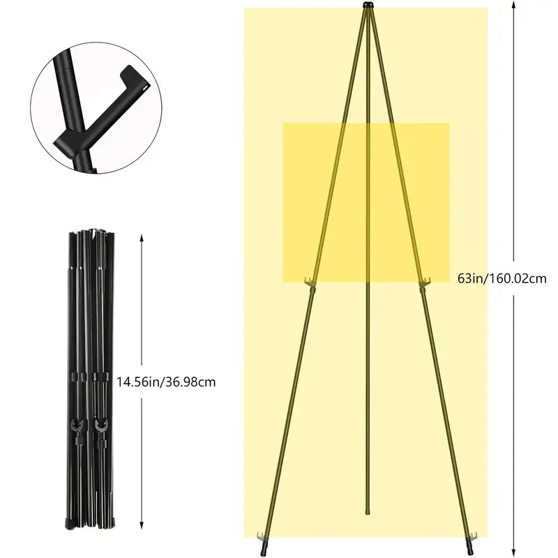 GEERTOP 63" Metal Adjustable Art Easel