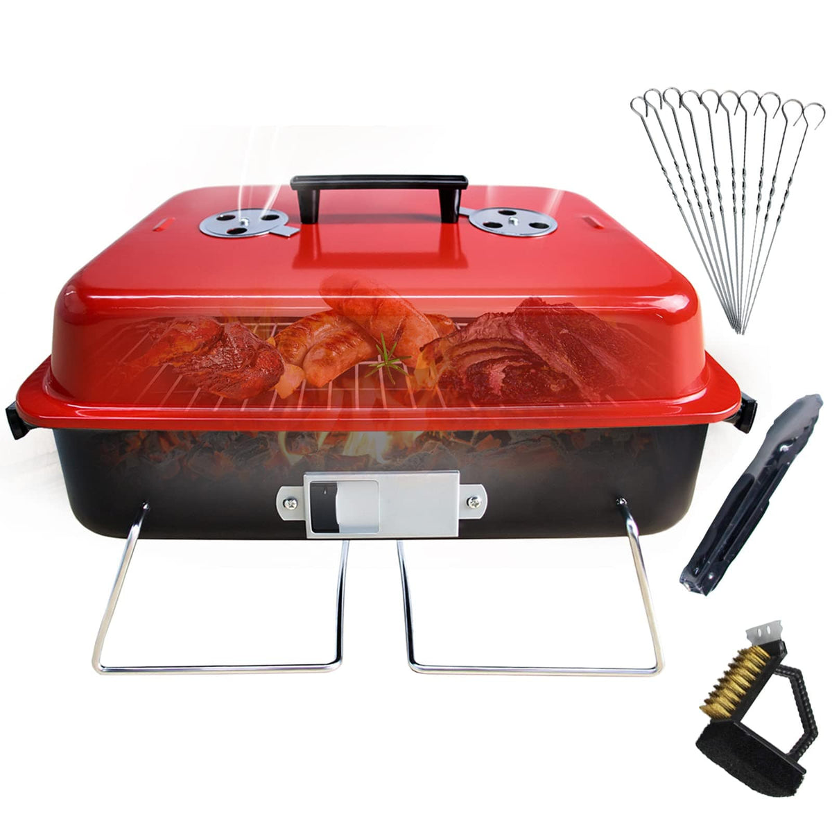 Barbecue Grill with Lid