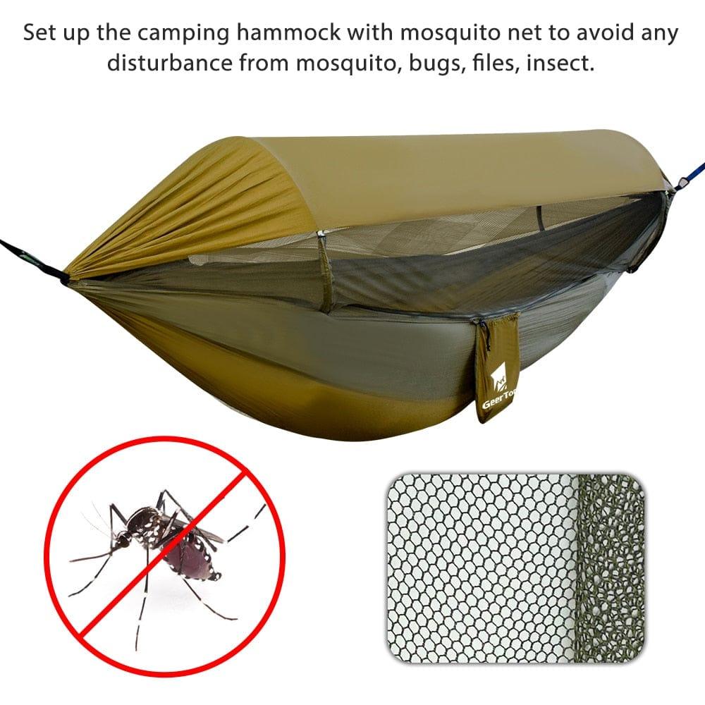 GeerTop Outdoor - GEERTOP 1-2 Person Mosquito Proof Camping Hammock