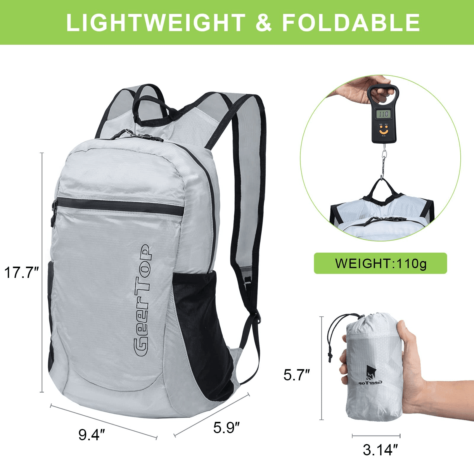 GeerTop Outdoor Store Ultralight Packable Backpack for Outdoors