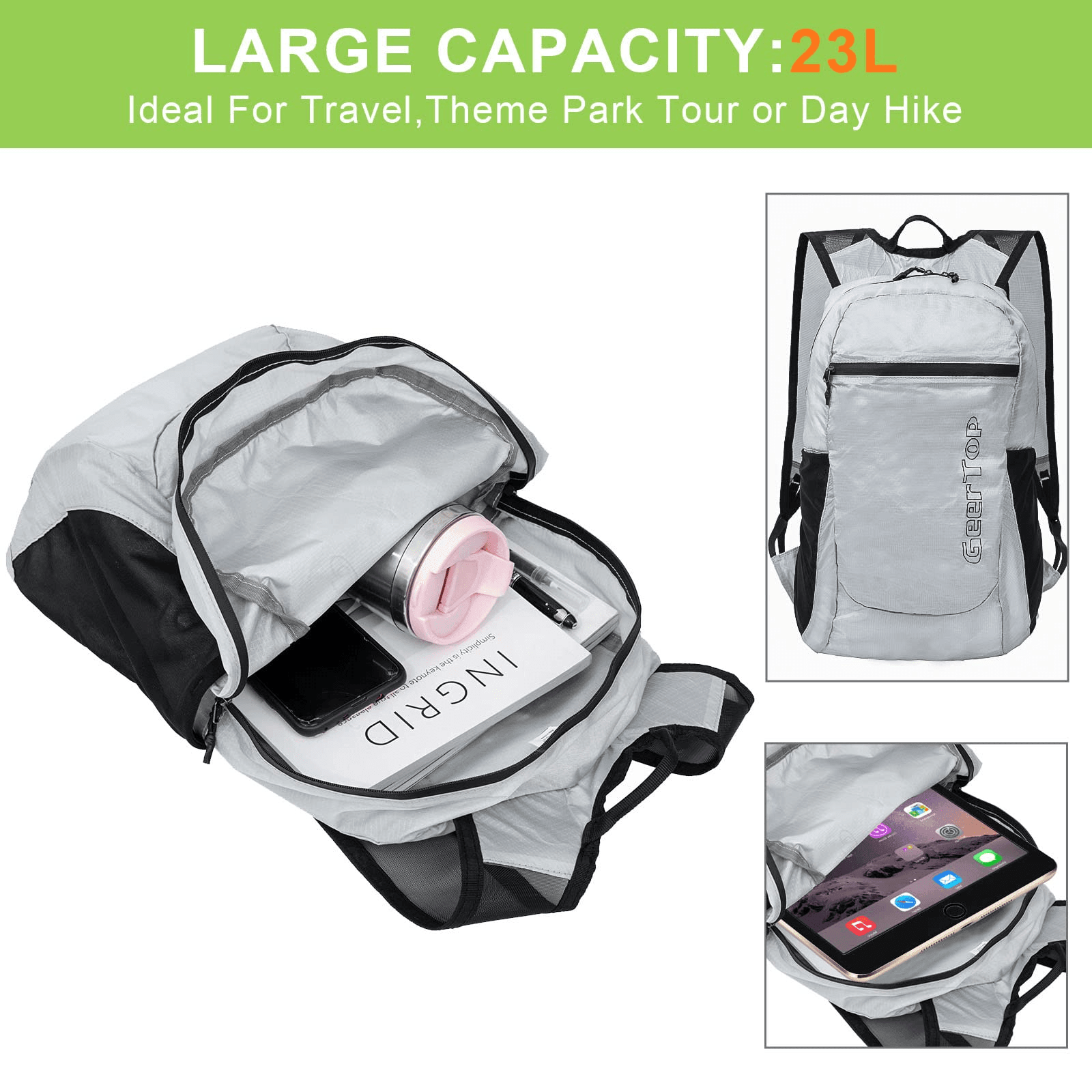 GEERTOP Ultralight Packable Backpack