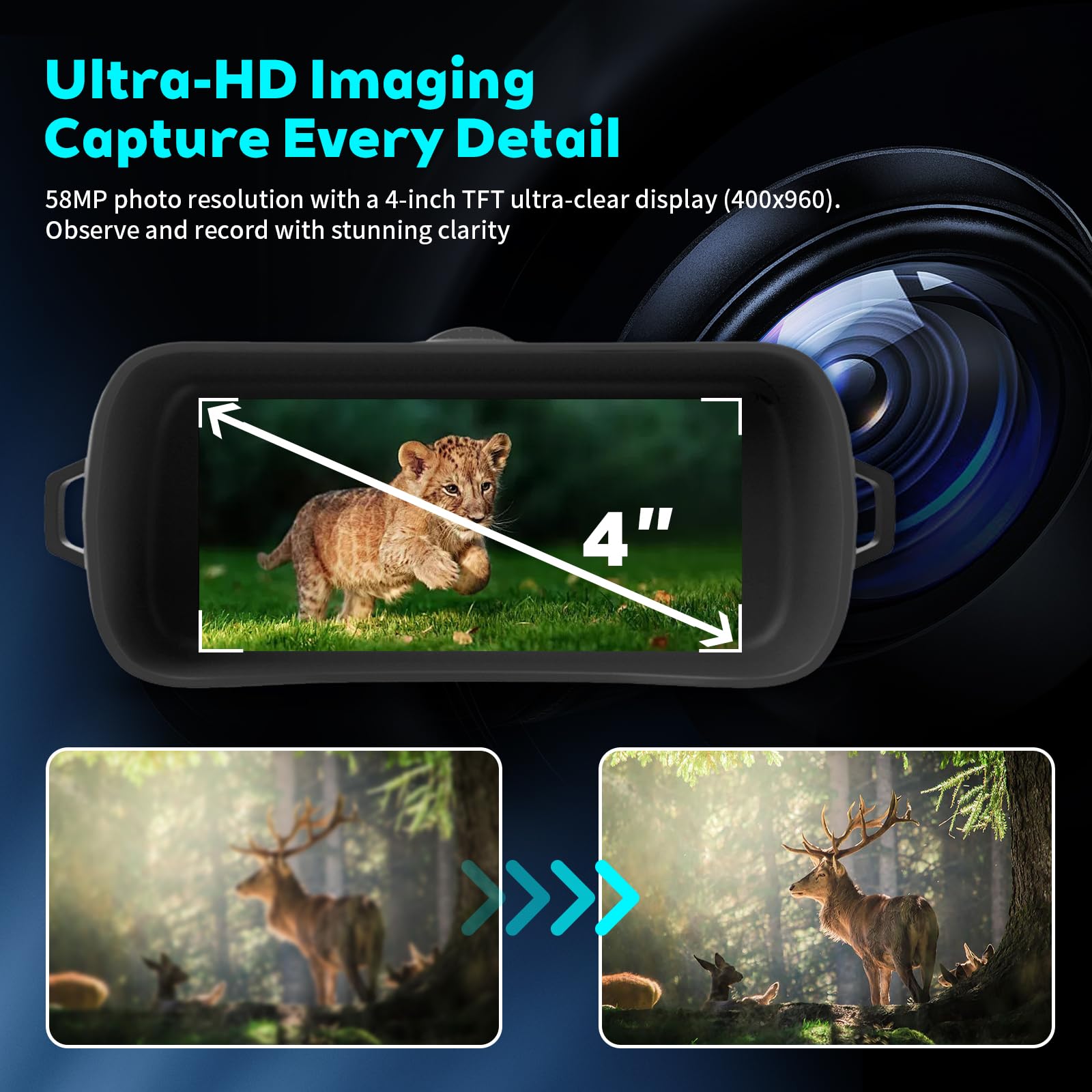 GEERTOP Pro 4K Night Vision Binoculars