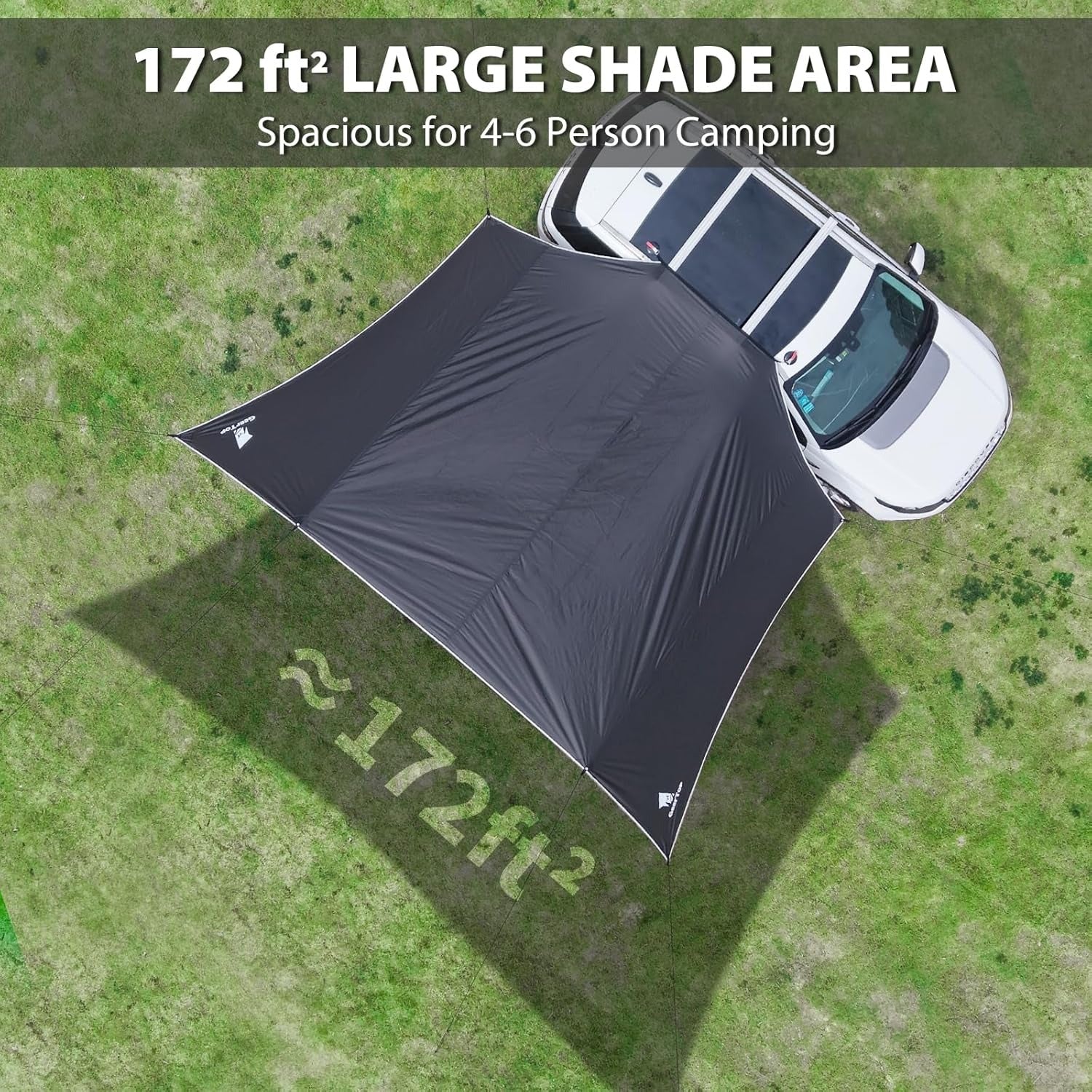 GEERTOP Large Car Side Awning Tarp