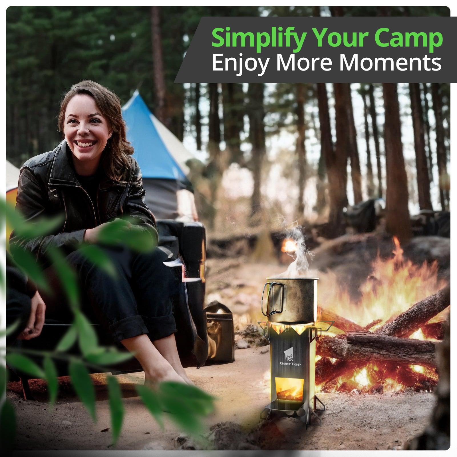 GEERTOP Ultralight Rocket Camping Stove - GeerTop Outdoor