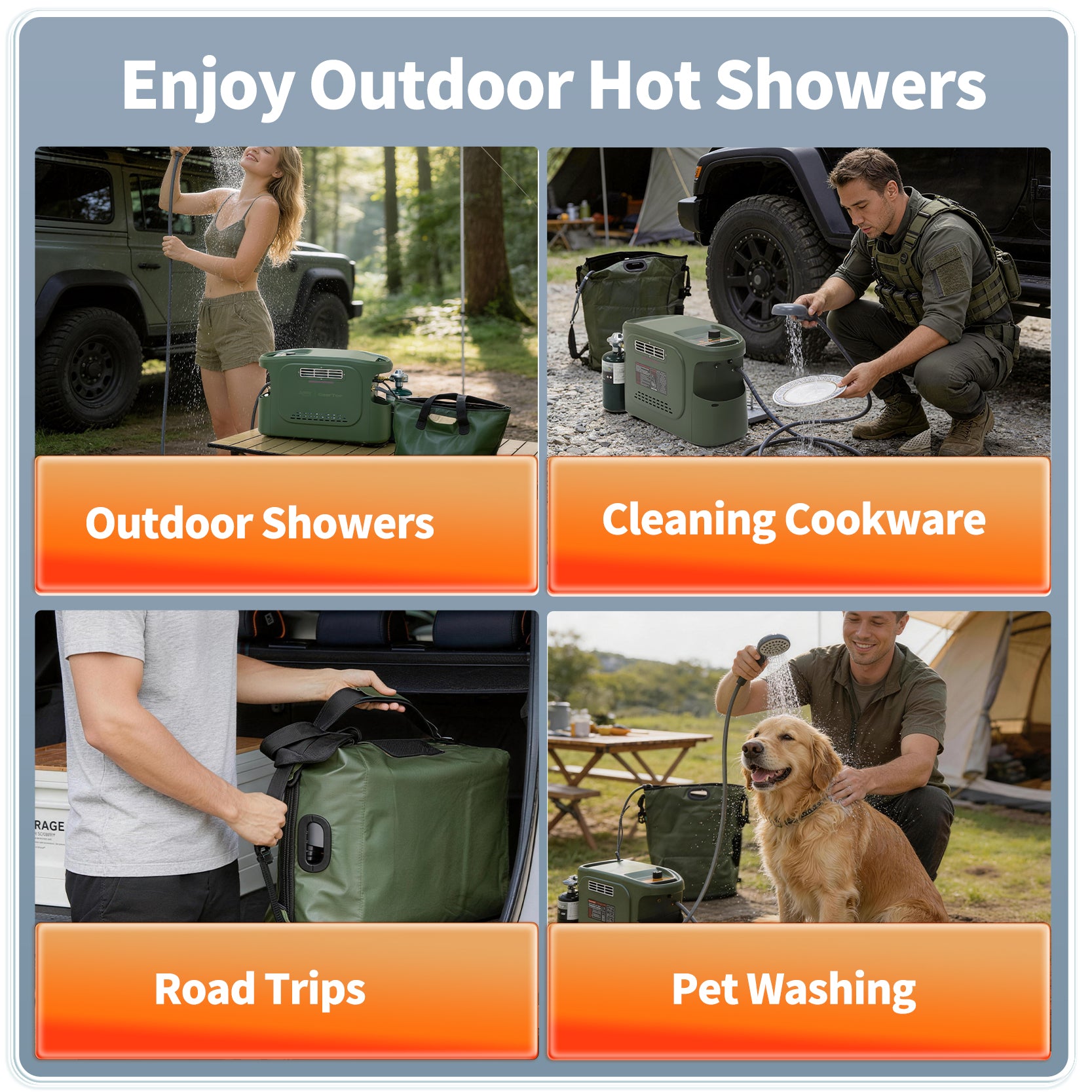 Geertop 6kW No-Install Portable Propane Water Heater