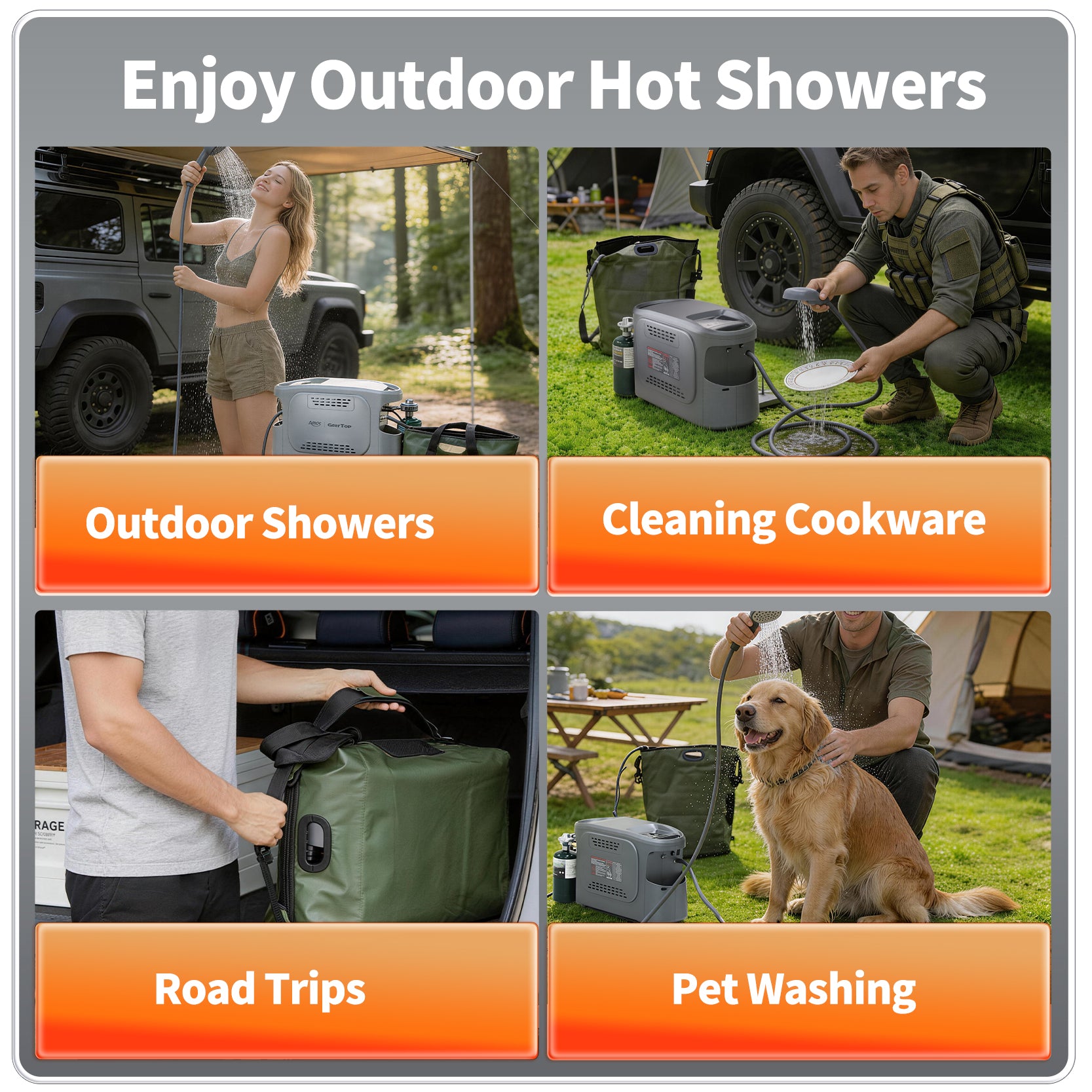 GeerTop 10kW Portable Tankless Water Heater