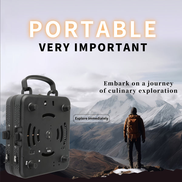 Foldaway Double Burner Effortless Gas Stove