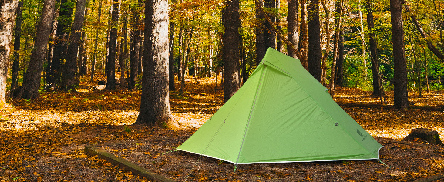GeerTop 2 Person 3 Season Ultralight Trekking Poles Supported Backpacking Tent Minimalism