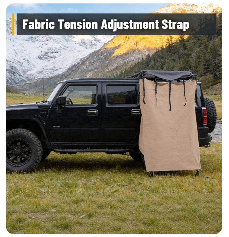 Geertop Car Side Tent - Pop Up Outdoor Shower & Toilet Enclosure