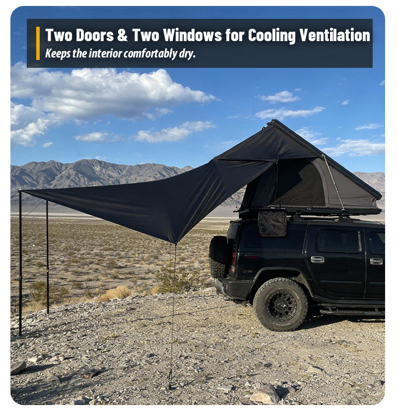 RAMBLER | GeerTop Aluminium Triangle Hard Shell Rooftop Tent