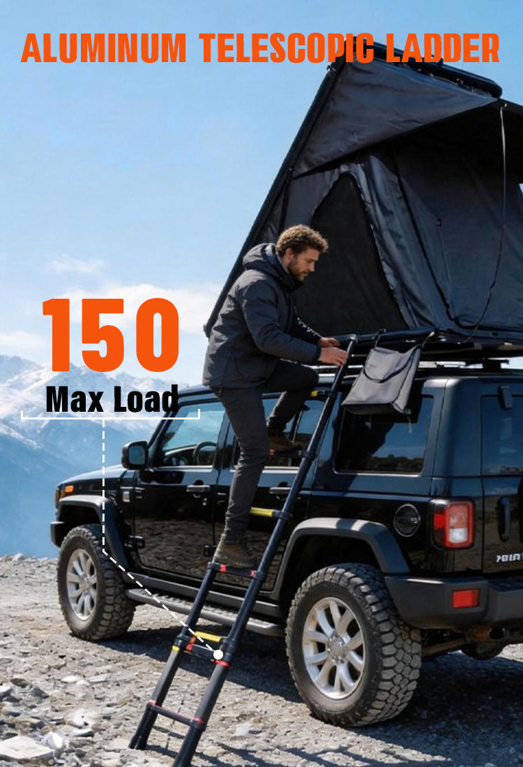 Panoramic Sky-View Lightweight Hard Shell Rooftop Tent