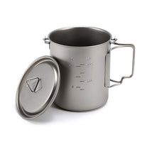GEERTOP Portable 750ml Titanium Dinnerware Pot