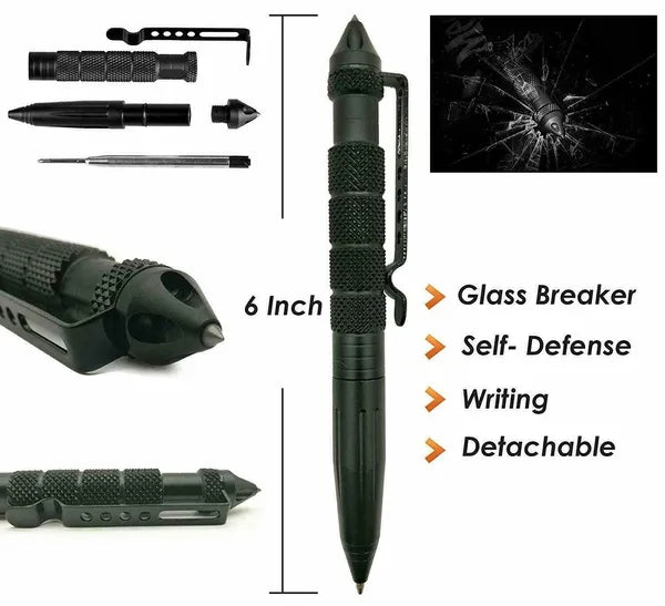 14 in 1 Outdoor Emergency Survival Gear Kit Tactical EDC Set Black