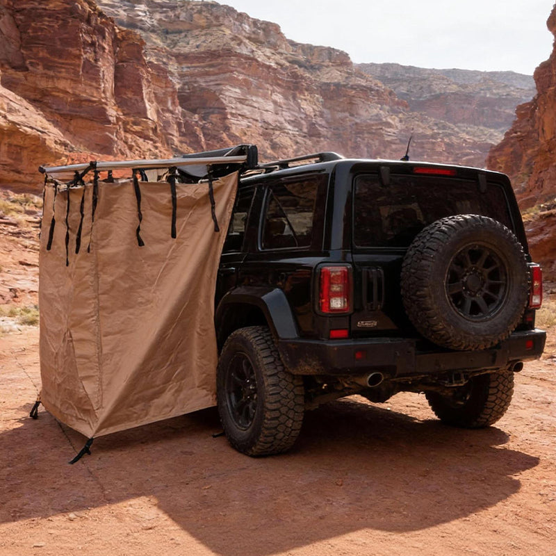Geertop Car Side Tent - Pop Up Outdoor Shower & Toilet Enclosure