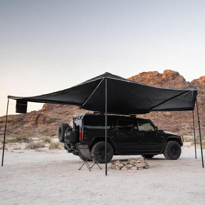 EVOKE | GeerTop 180 Degree Freestanding Car Side Shelter with LED Lights Car Awning