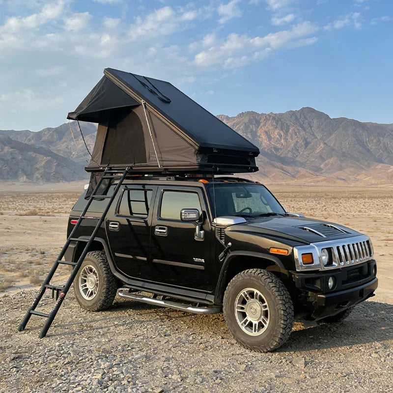 GeerTop 3-4 Person Aluminium Triangle Hard Shell Rooftop Tent