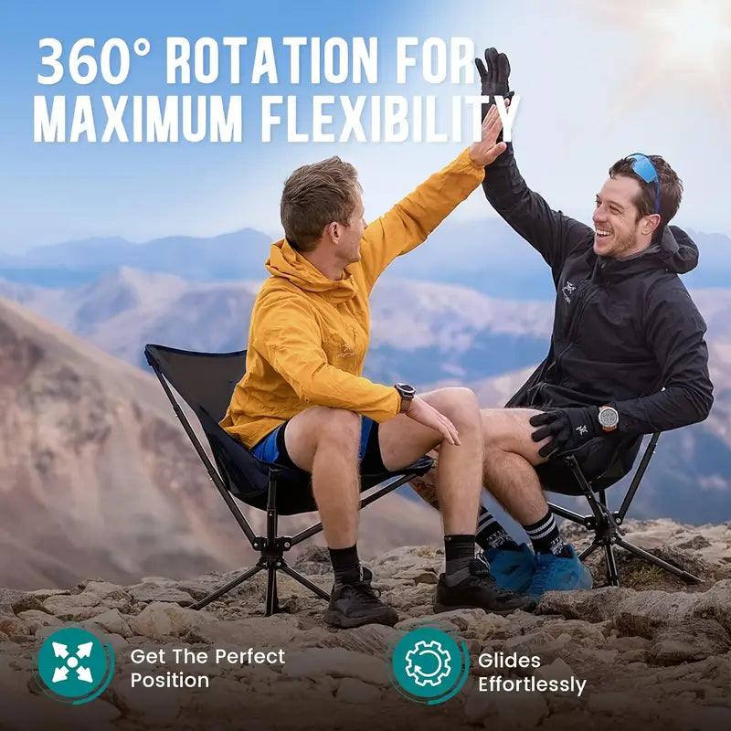 GeerTop Rotating Camp Chair - 300lb Capacity - GeerTop Outdoor