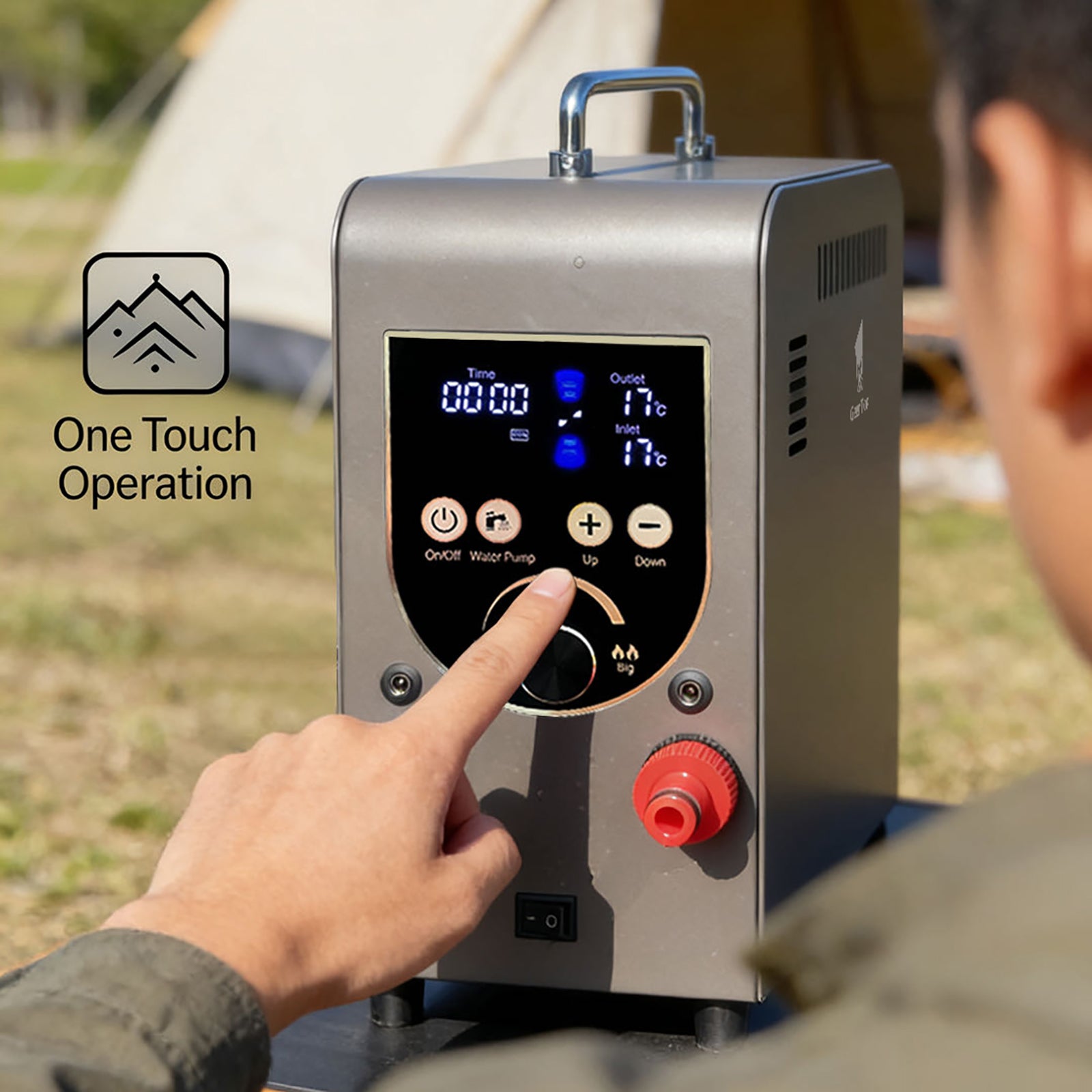 GeerTop Portable Propane Camping Shower Instant Hot Water Heater