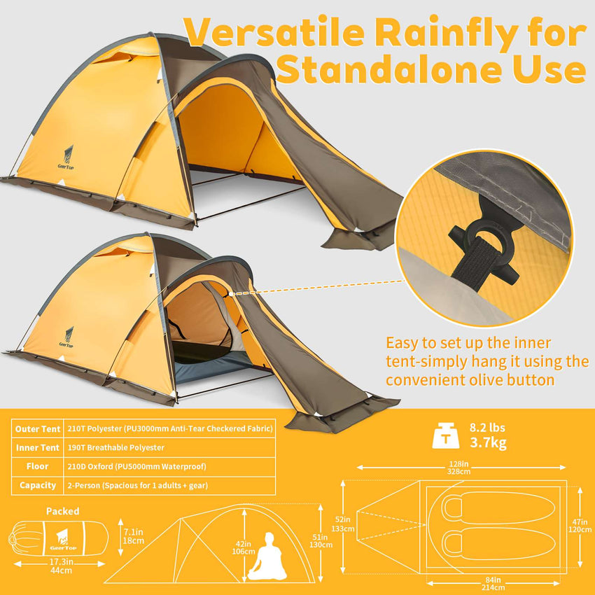 GEERTOP New Navigator 4 Season Mountaineering Tent