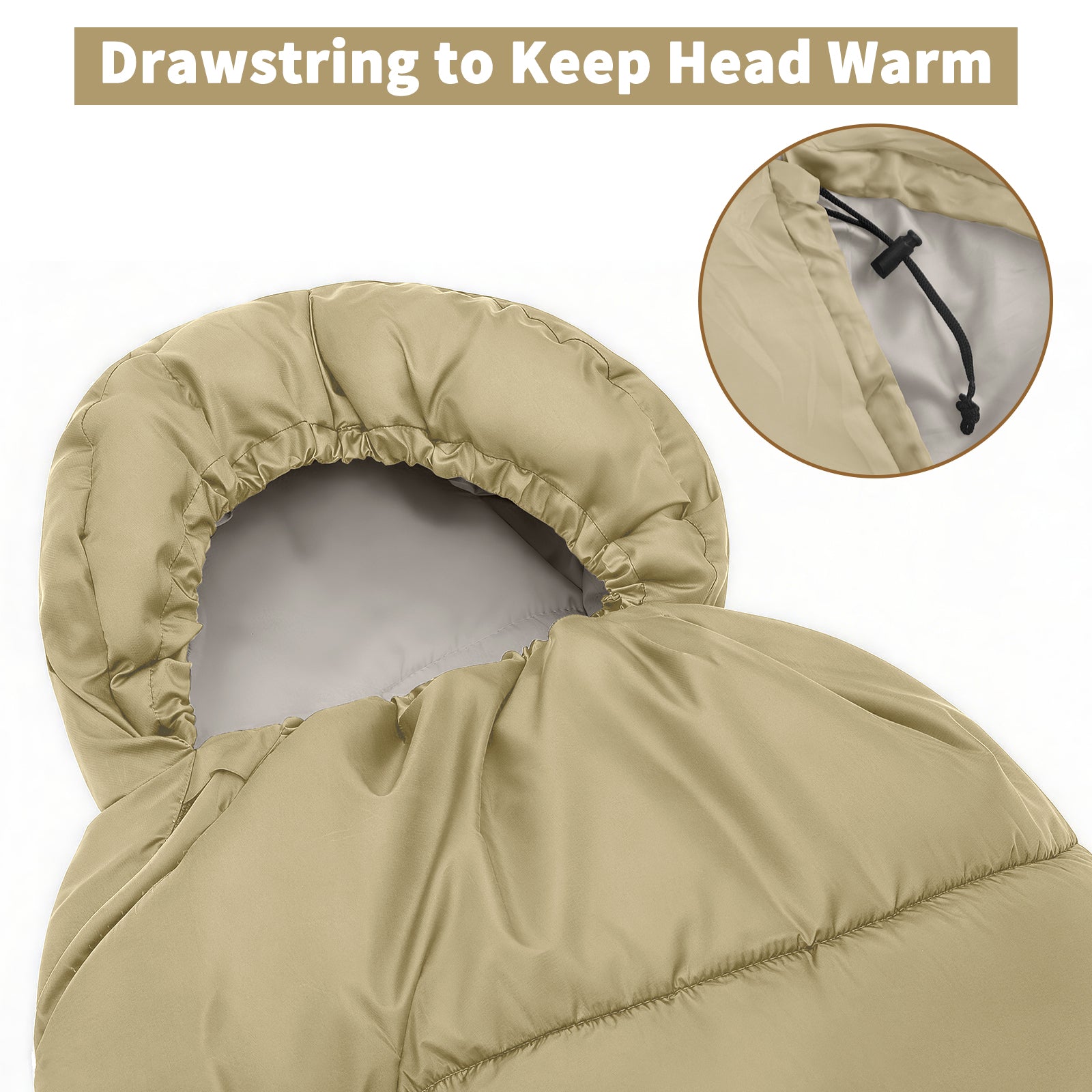 Peach Skin Velvet 1-2 Person Sleeping Bag