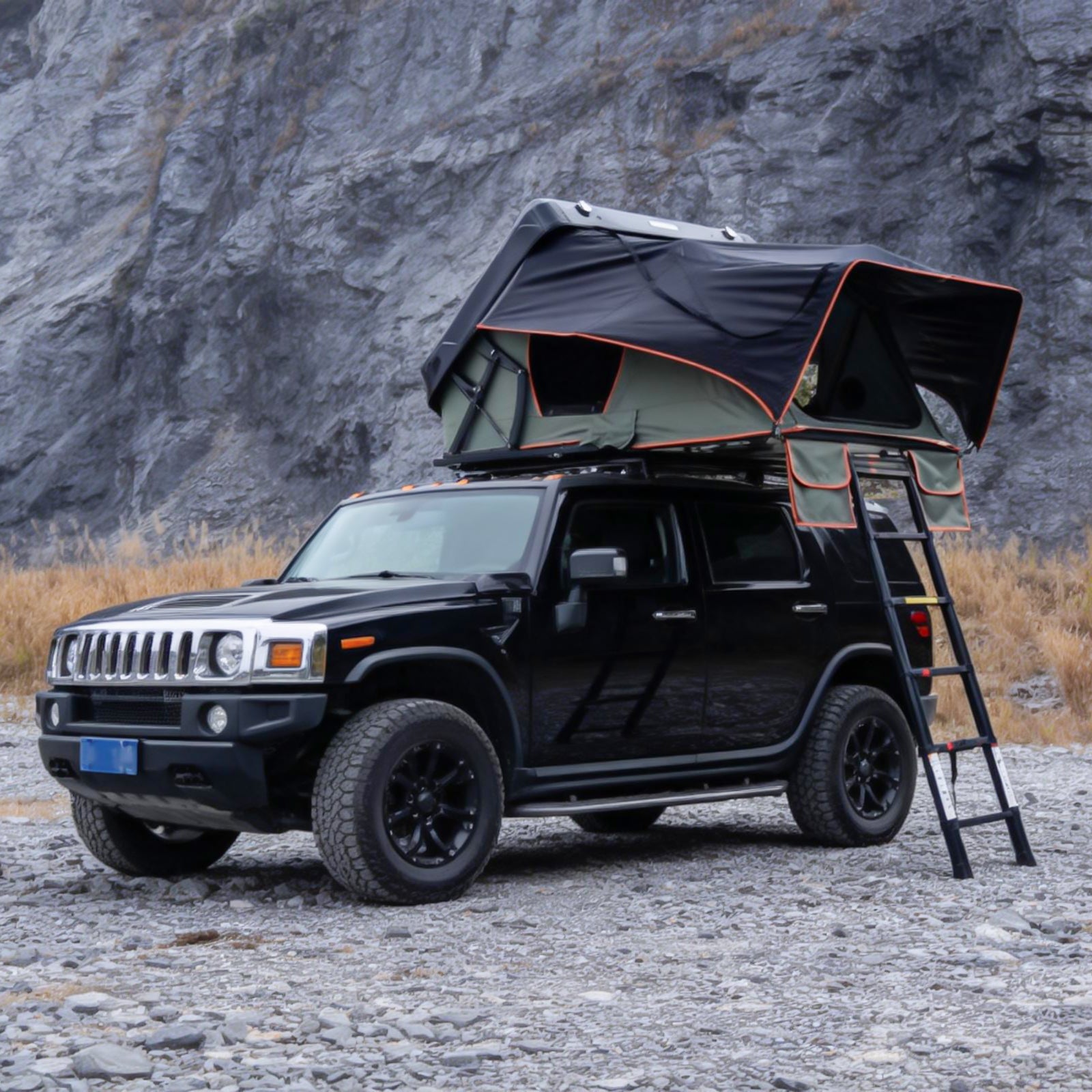 3-4 Person Instant X-Frame Fold ABS RoofTop Tent