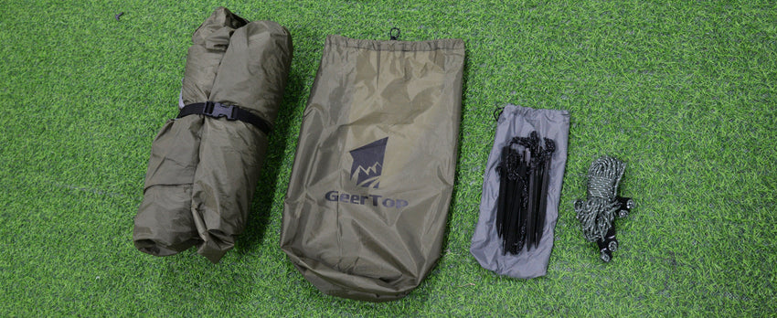 GEERTOP 2 Person 3 Season Ultralight Trekking Poles Supported Backpacking Tent