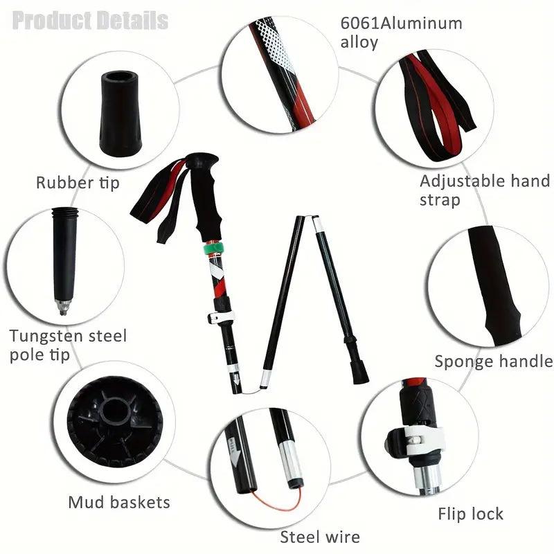 Lightweight Aluminum Quick-Lock Trekking Poles - GeerTop Outdoor