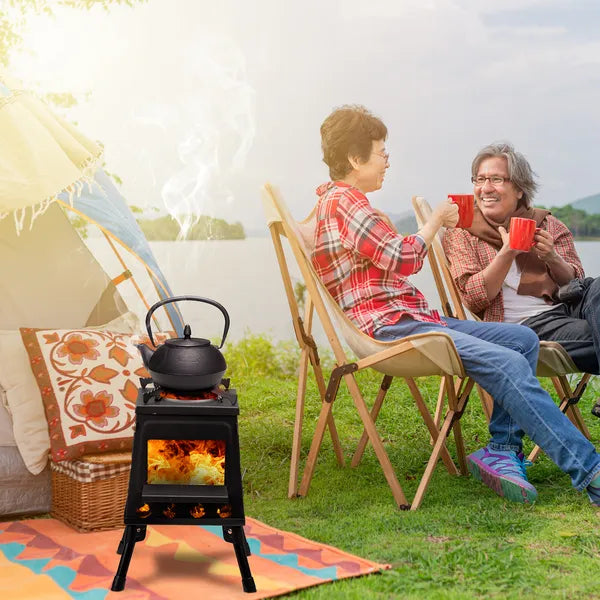 Portable Wood Burning Camping Stove 14.2 x 14.2 x 18.3 in