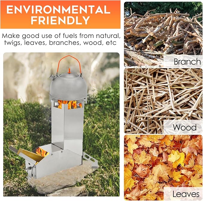 GEERTOP L-Shaped Folding Camping Stove