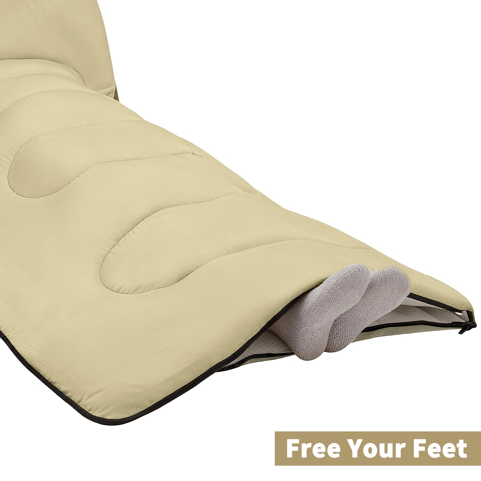 Peach Skin Velvet 1-2 Person Sleeping Bag