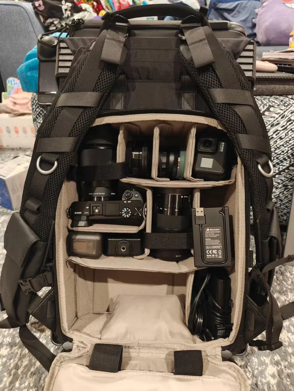 Modular Outdoor Backpack with Power and Magic Arm