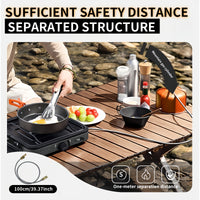 Foldaway Double Burner Effortless Gas Stove