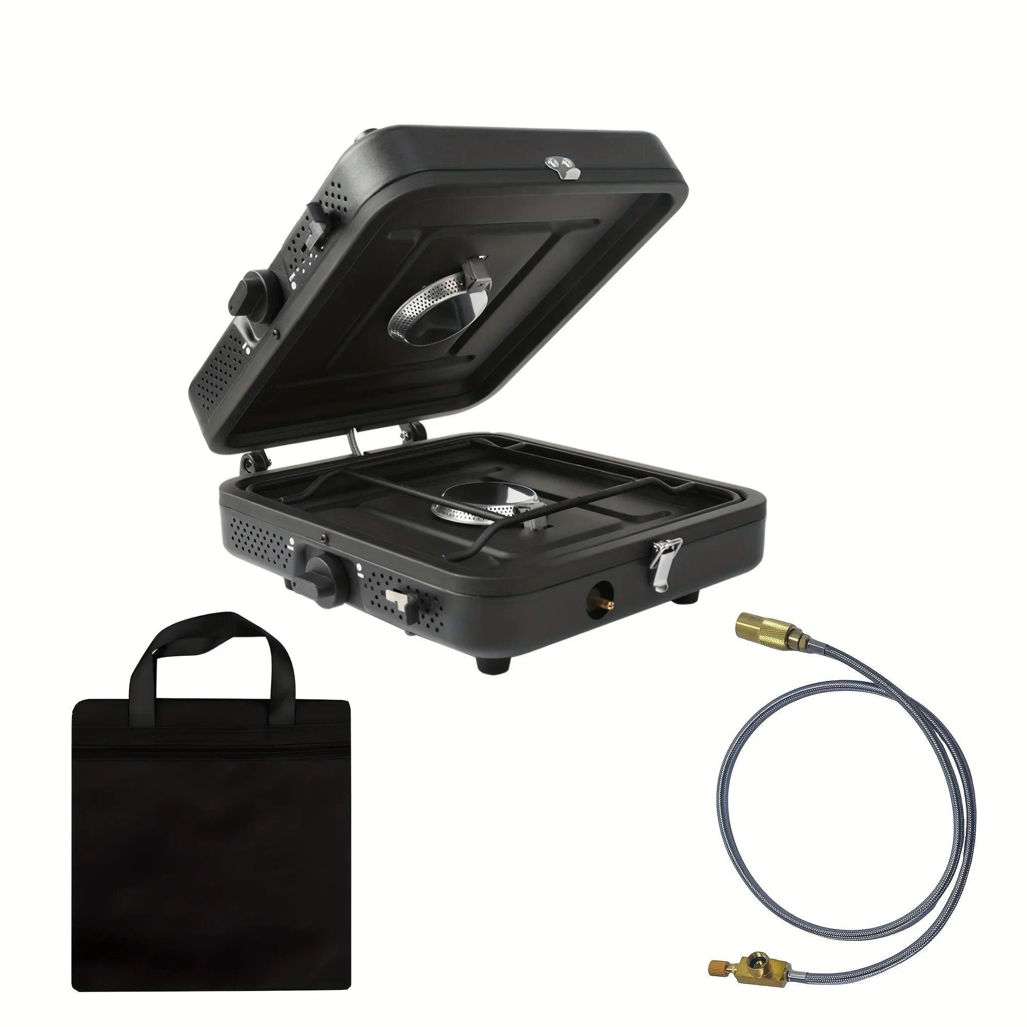Foldaway Double Burner Effortless Gas Stove