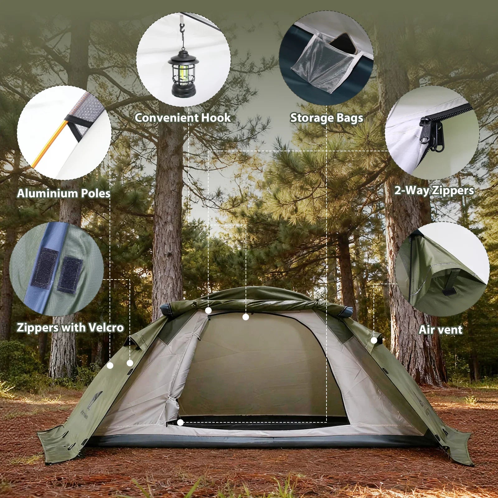 1 person tents Snow Hare 1 Person 4 Season Lightweight Mountaineering Tent