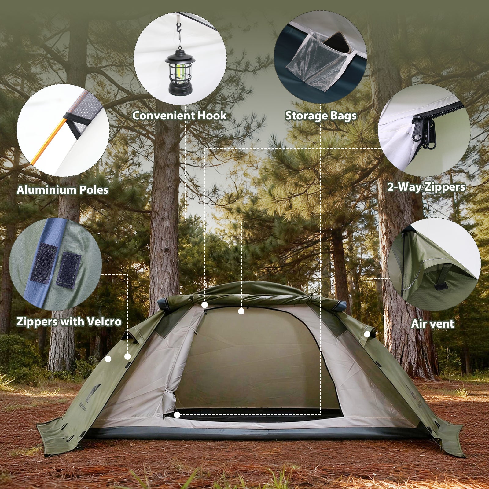 1 Person 4 Season Lightweight Tent