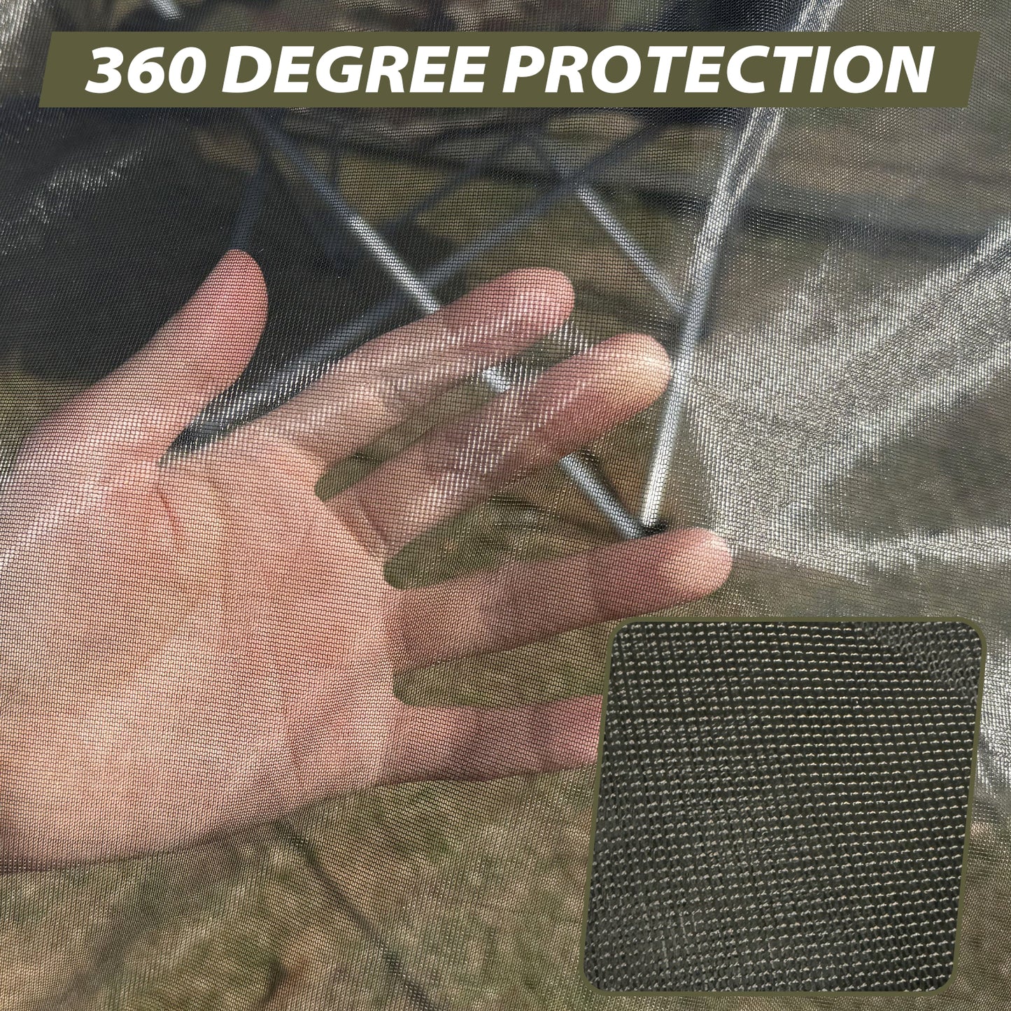 GEERTOP Portable Ultralight Mosquito Net with Camping Chair