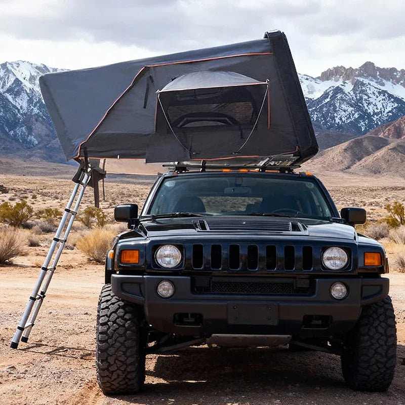 gordigear expedition roof top tent GeerTop 3-4 Person Side Opening ABS Hard Shell RoofTop Tent